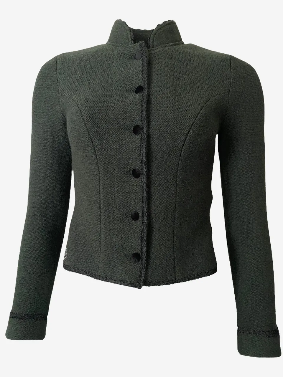 litzlfelder-damen-trachtenjacke-elisa-olivgr-n-merinowolle image 1