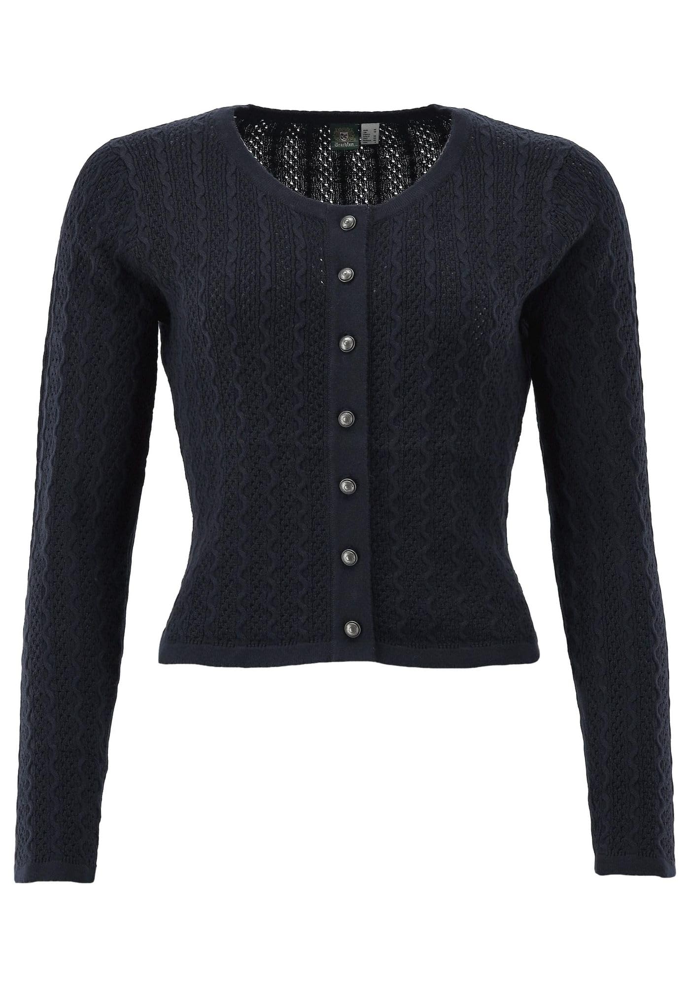 os-trachten-borida-strickjacke-damen-baumwolle-rundhals image 5
