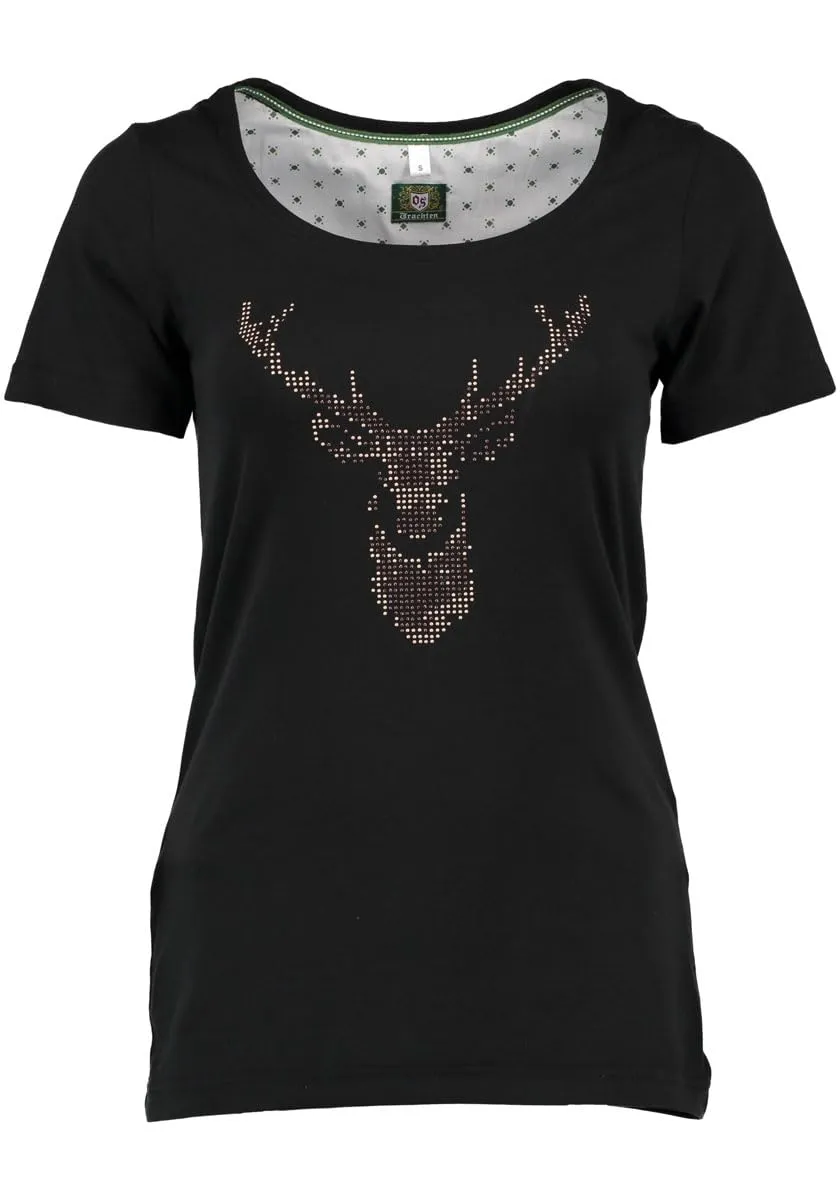 os-trachten-uginoy-trachtenshirt-schwarz-hirsch image 1