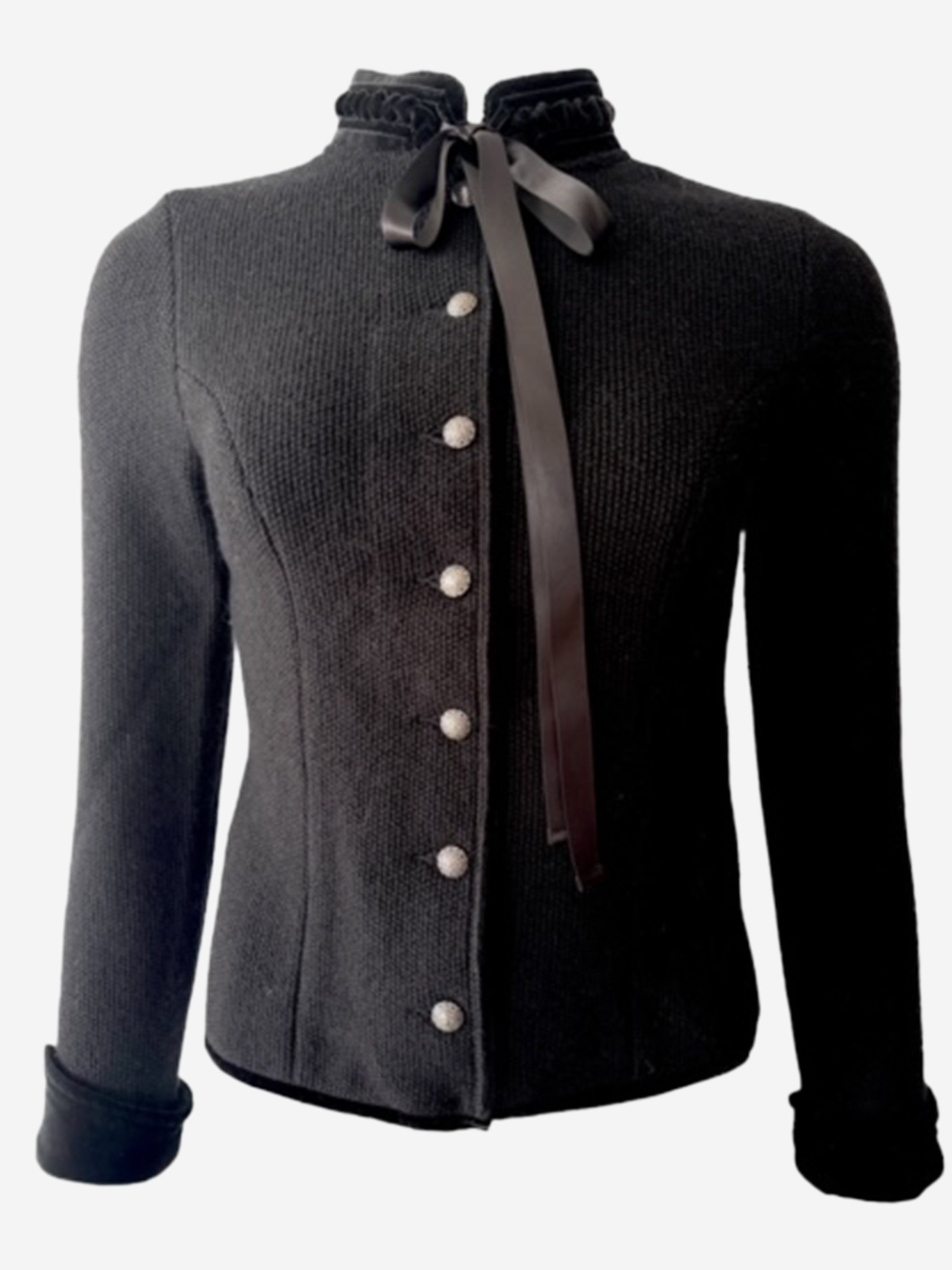 litzlfelder-damen-anja-trachtenjacke-schwarz-schurwolle image 3