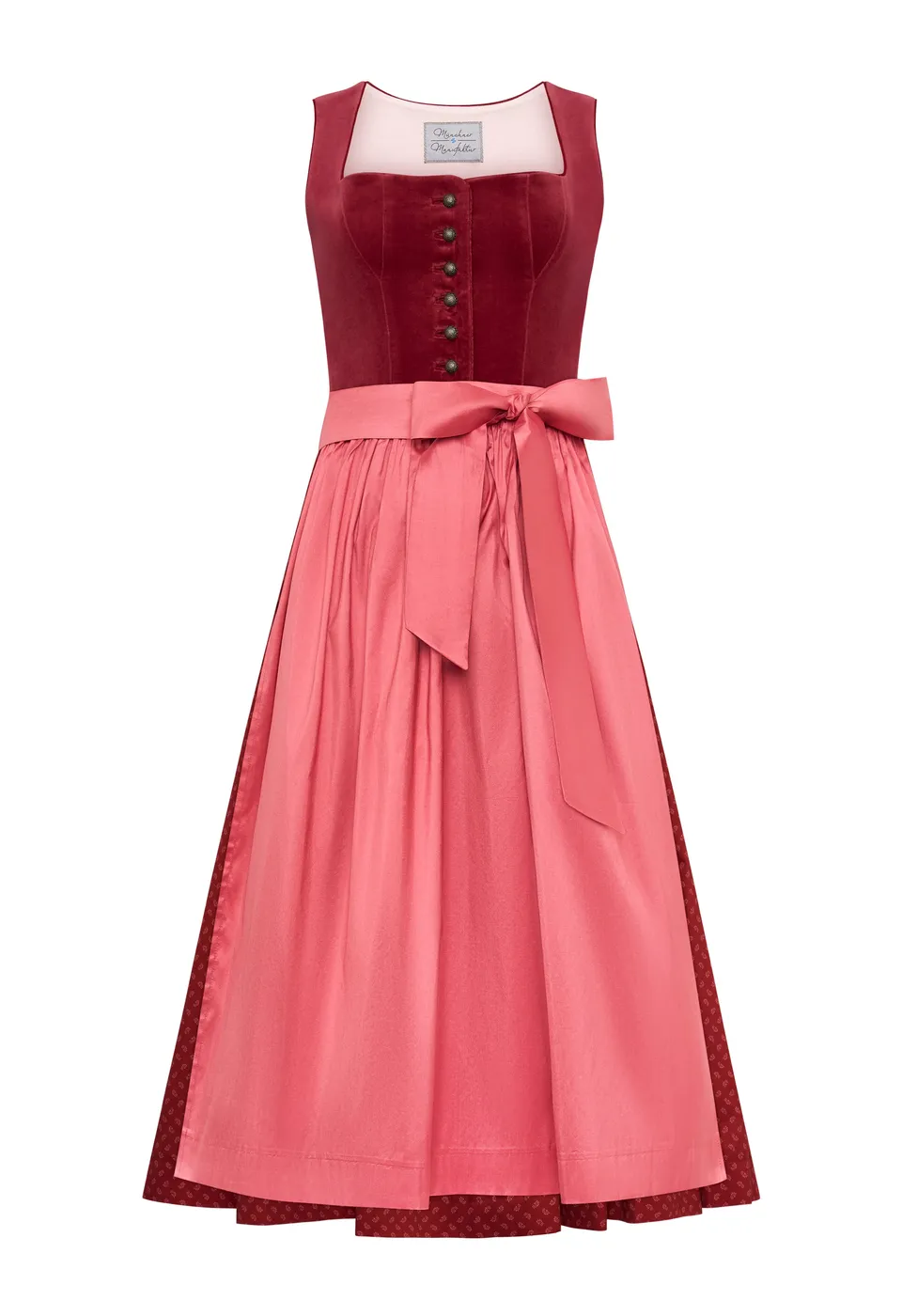m-nchner-manufaktur-fanny-samt-dirndl-himbeerrot-rose image 1