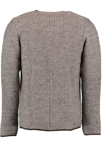 os-trachten-xaluna-strickjacke-dunkelbraun-rundhals-offen image 7
