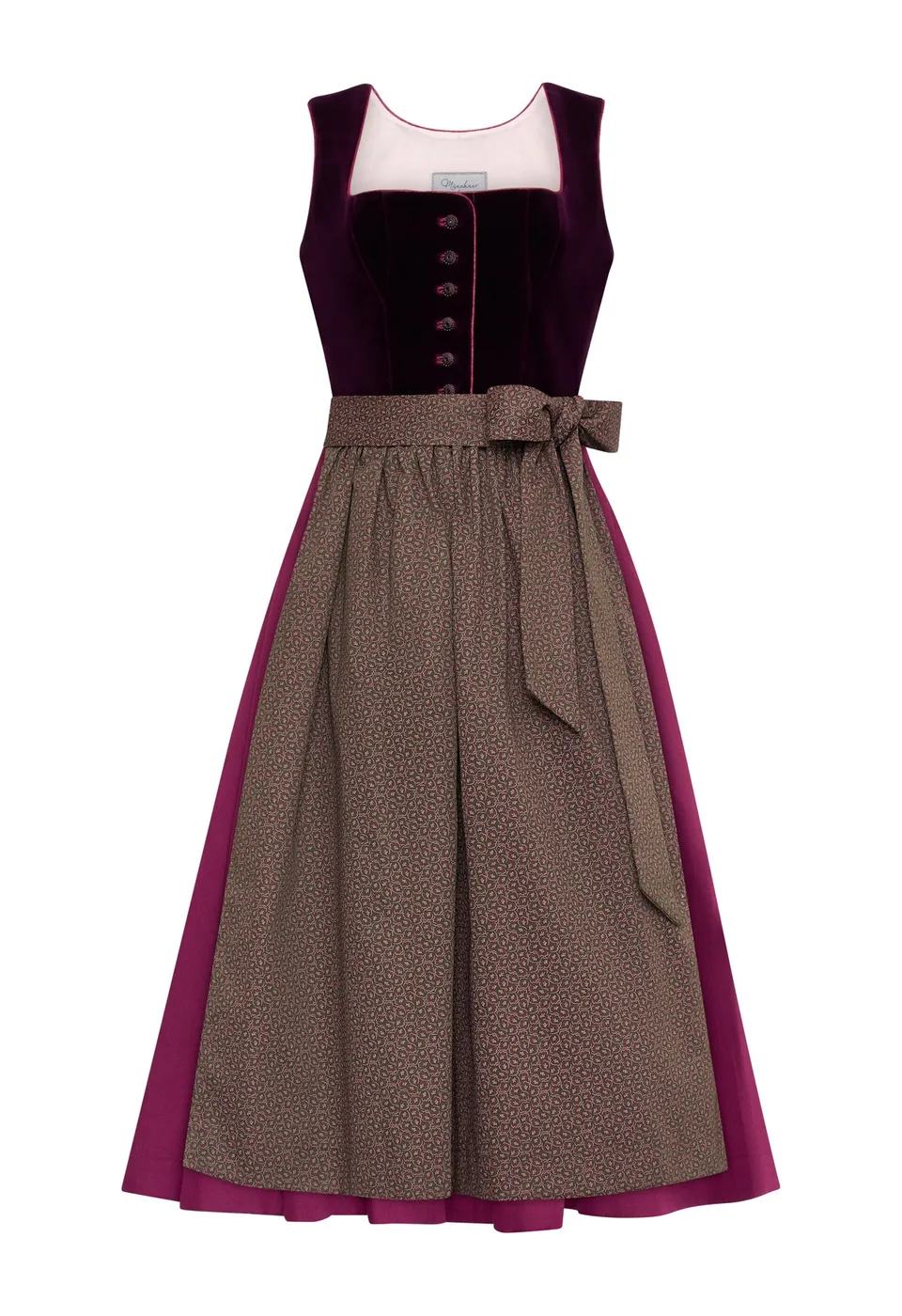 m-nchner-manufaktur-fanny-dirndl-bordeaux-samt-gr-38 image 1