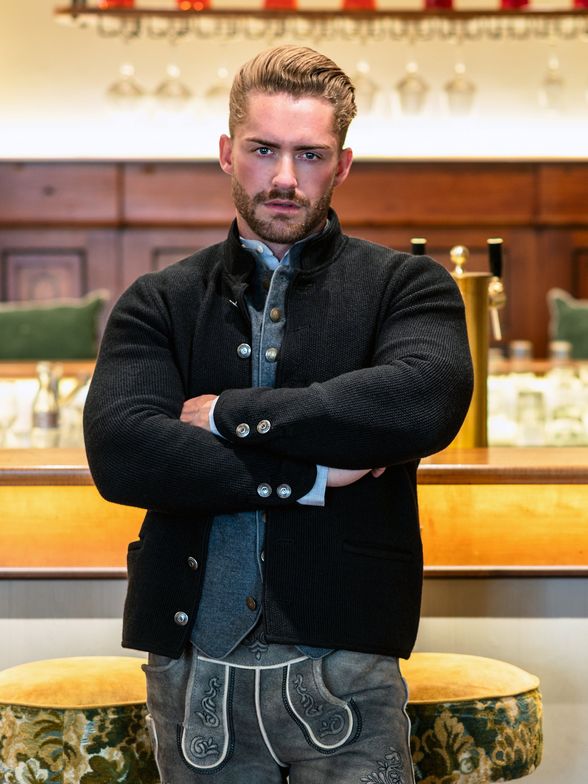 litzlfelder-paul-strickjacke-herren-schwarz-oktoberfest image 7