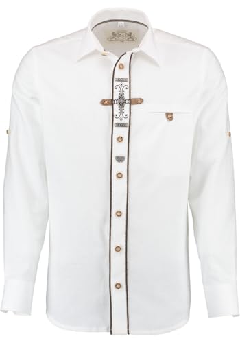 os-trachten-phegin-herren-trachtenhemd-47-48-slim-fit-stickerei image 7