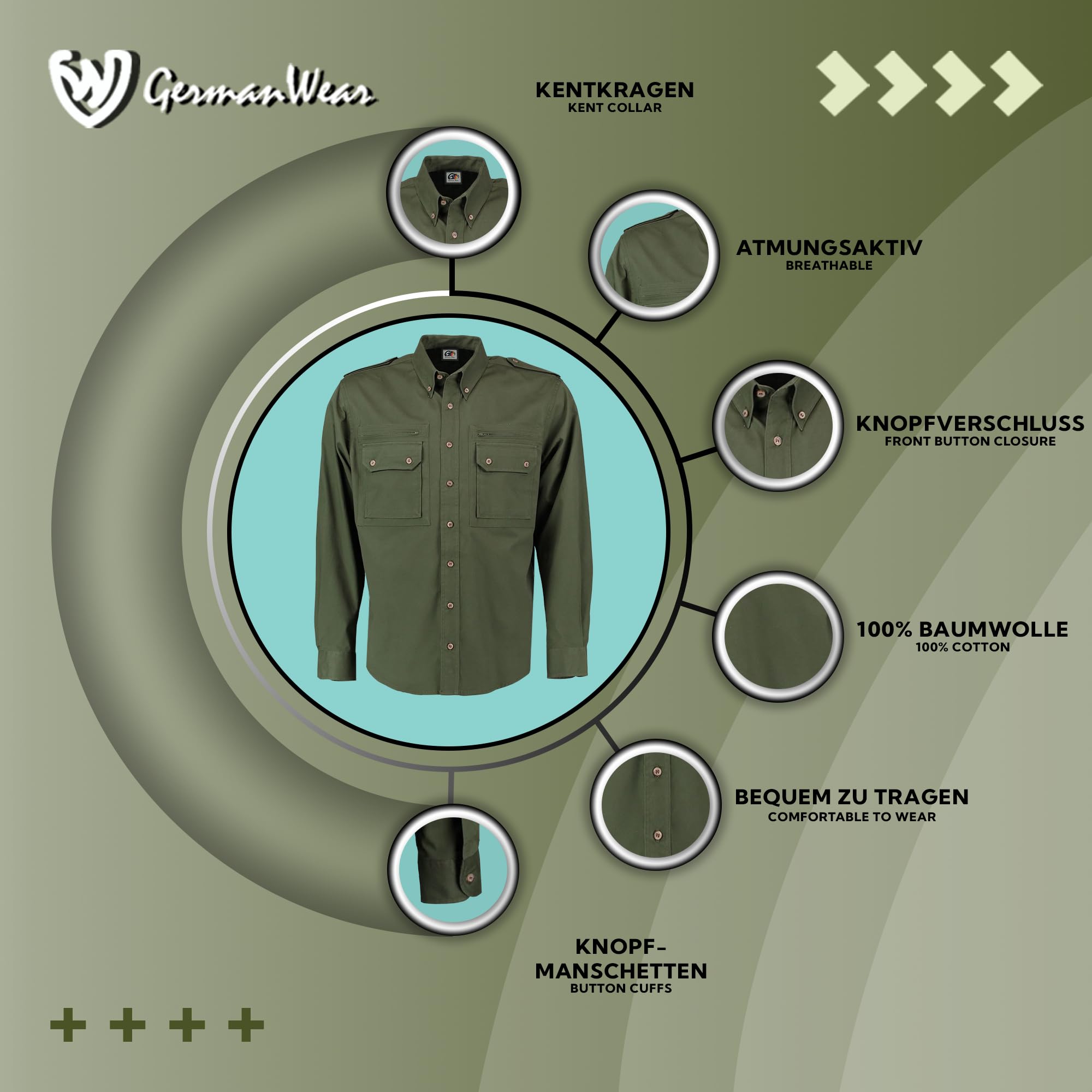 os-trachten-jagdhemd-herren-dunkelgr-n-2xl-j-gerhemd image 4