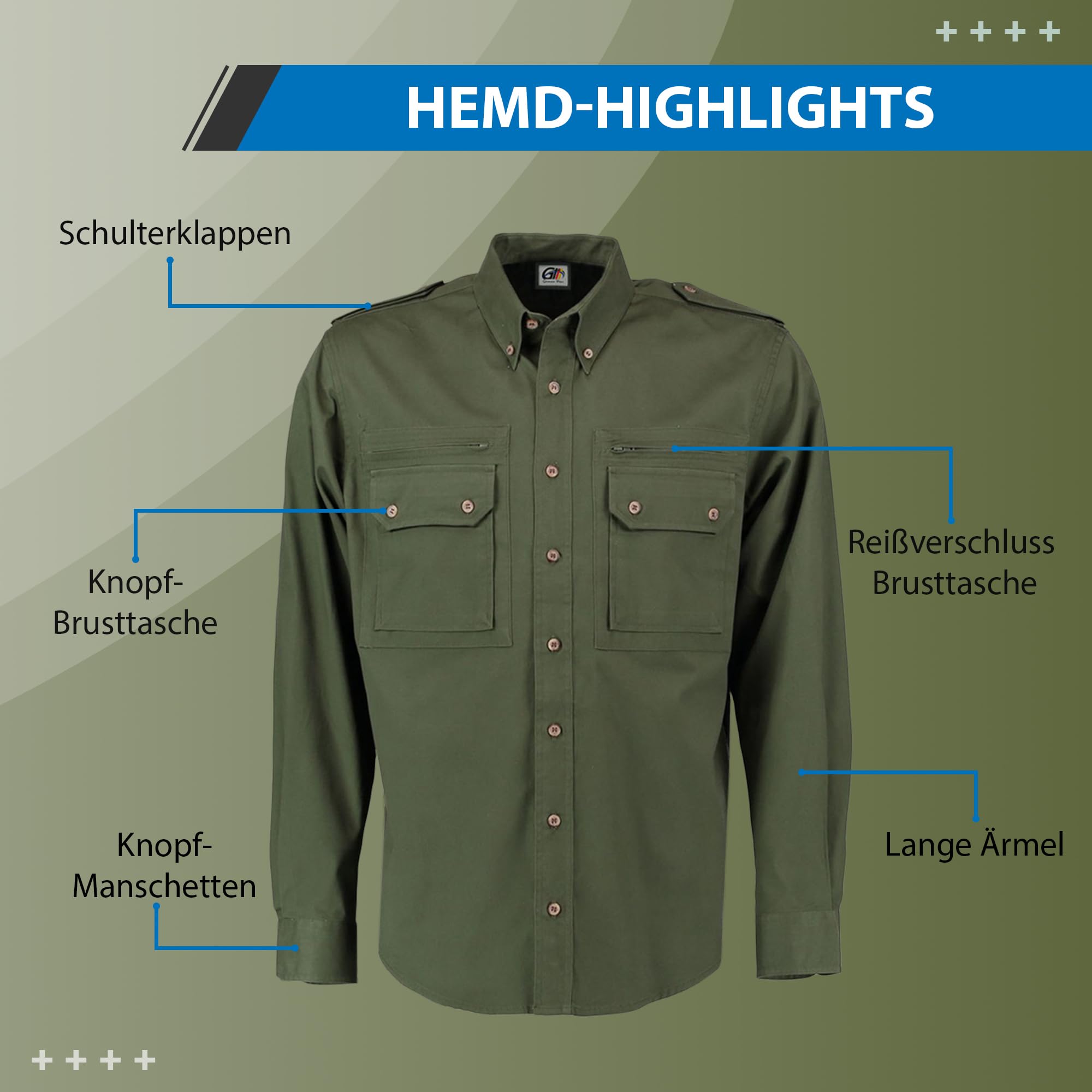 os-trachten-jagdhemd-herren-dunkelgr-n-2xl-j-gerhemd image 3