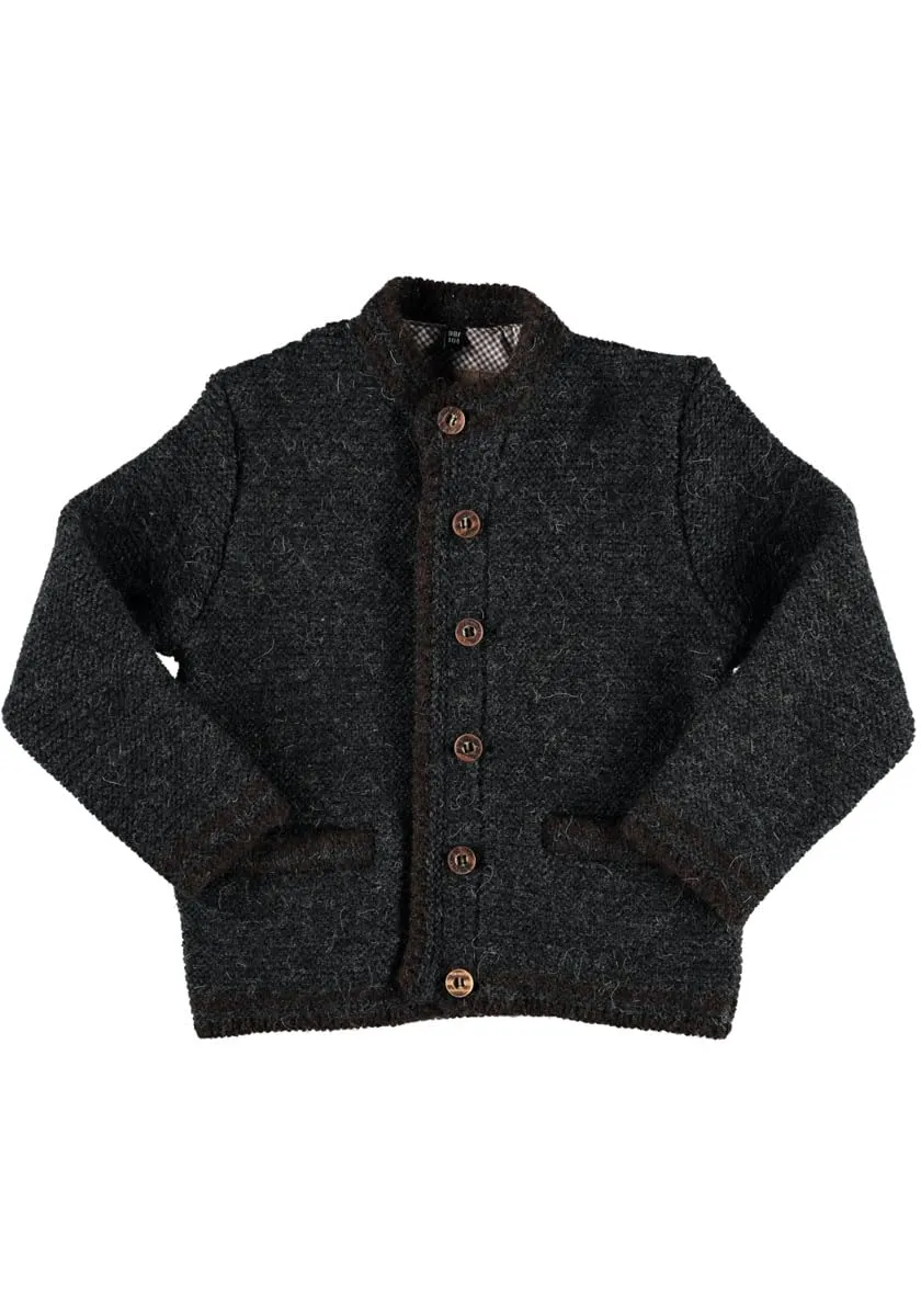 os-trachten-ruruba-kinder-strickjacke-anthrazit-kontrast image 1