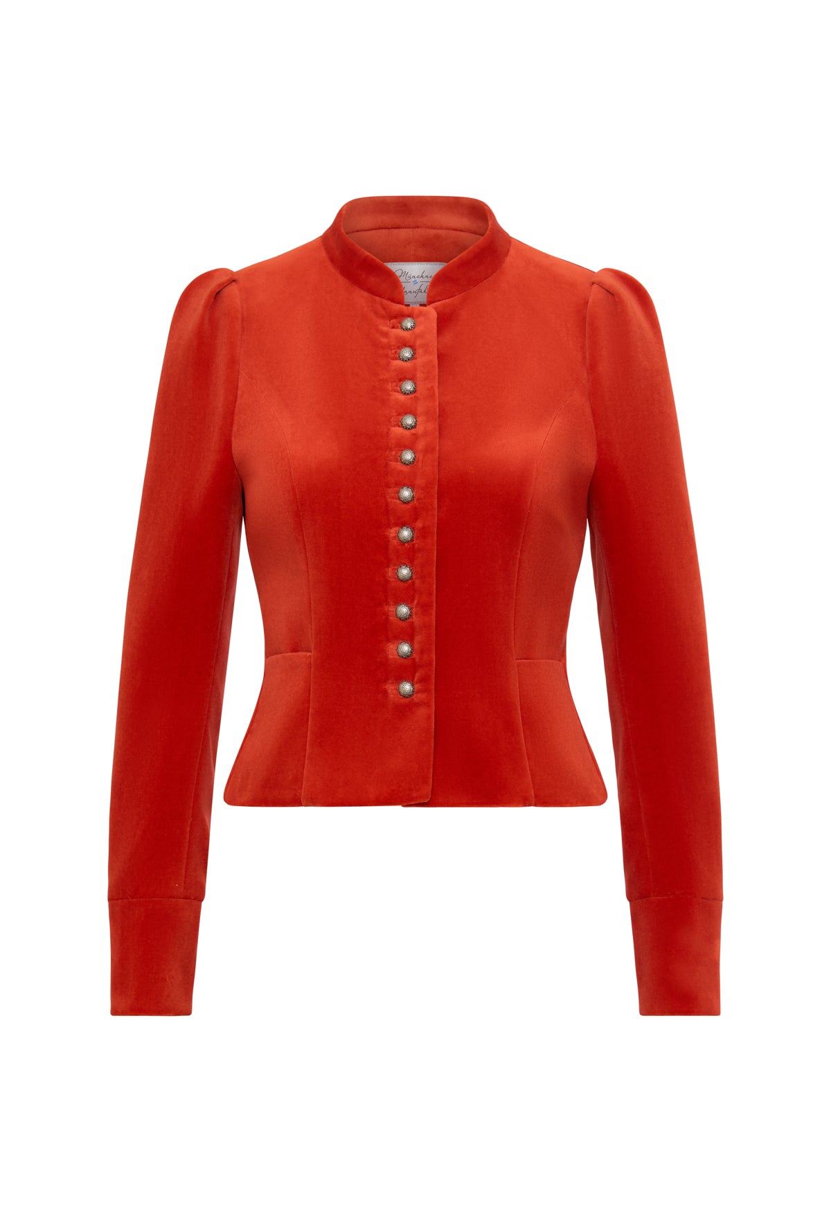 m-nchner-manufaktur-daisy-dirndljacke-orange-samt image 1