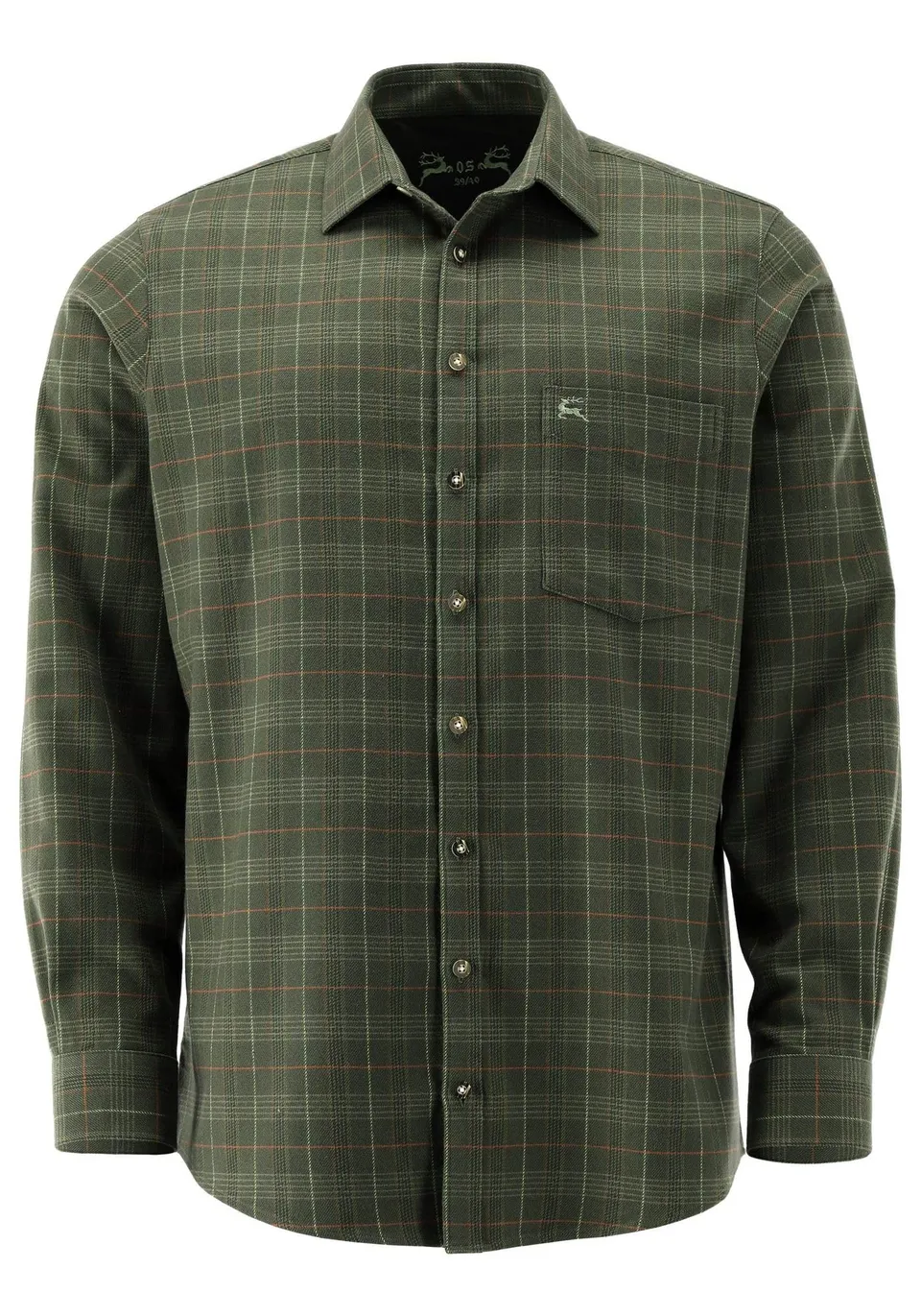 os-trachten-jagdhemd-midat-slim-fit-herren-41-42-langarm image 1