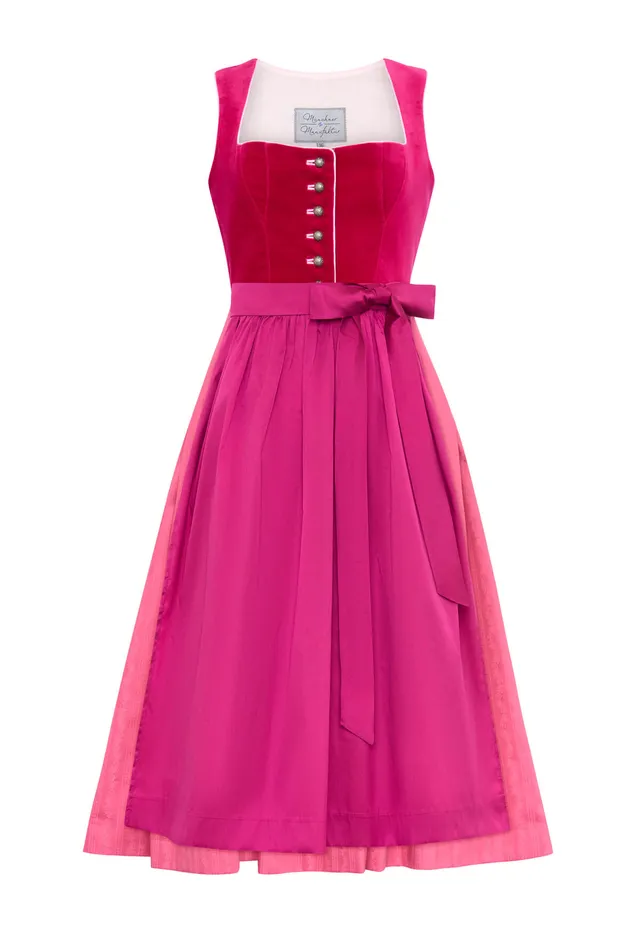 m-nchner-manufaktur-fanny-samt-dirndl-pink-fuchsia image 1