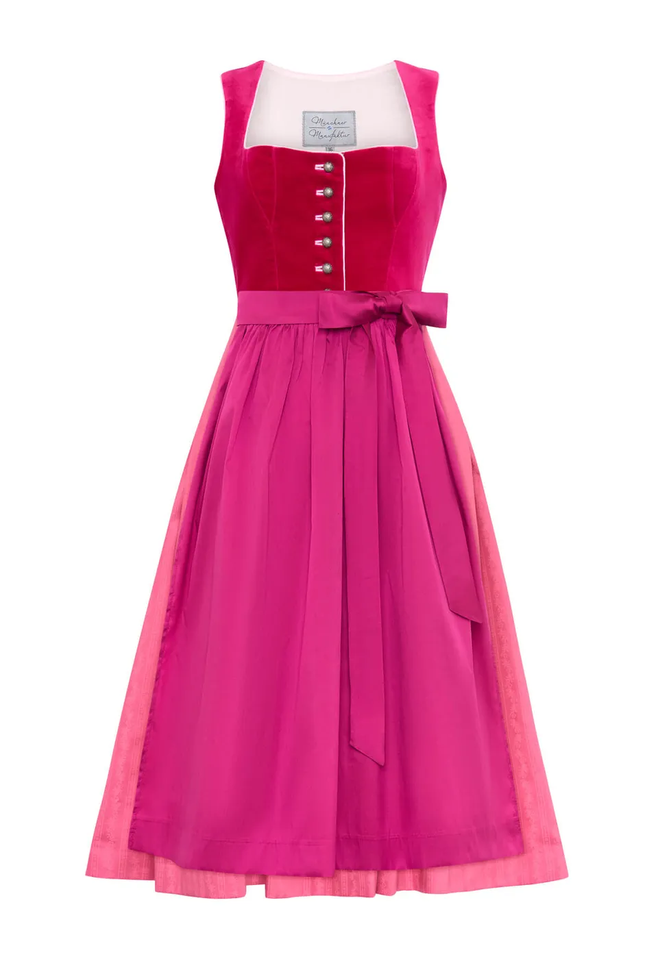 m-nchner-manufaktur-fanny-samt-dirndl-pink-fuchsia image 1