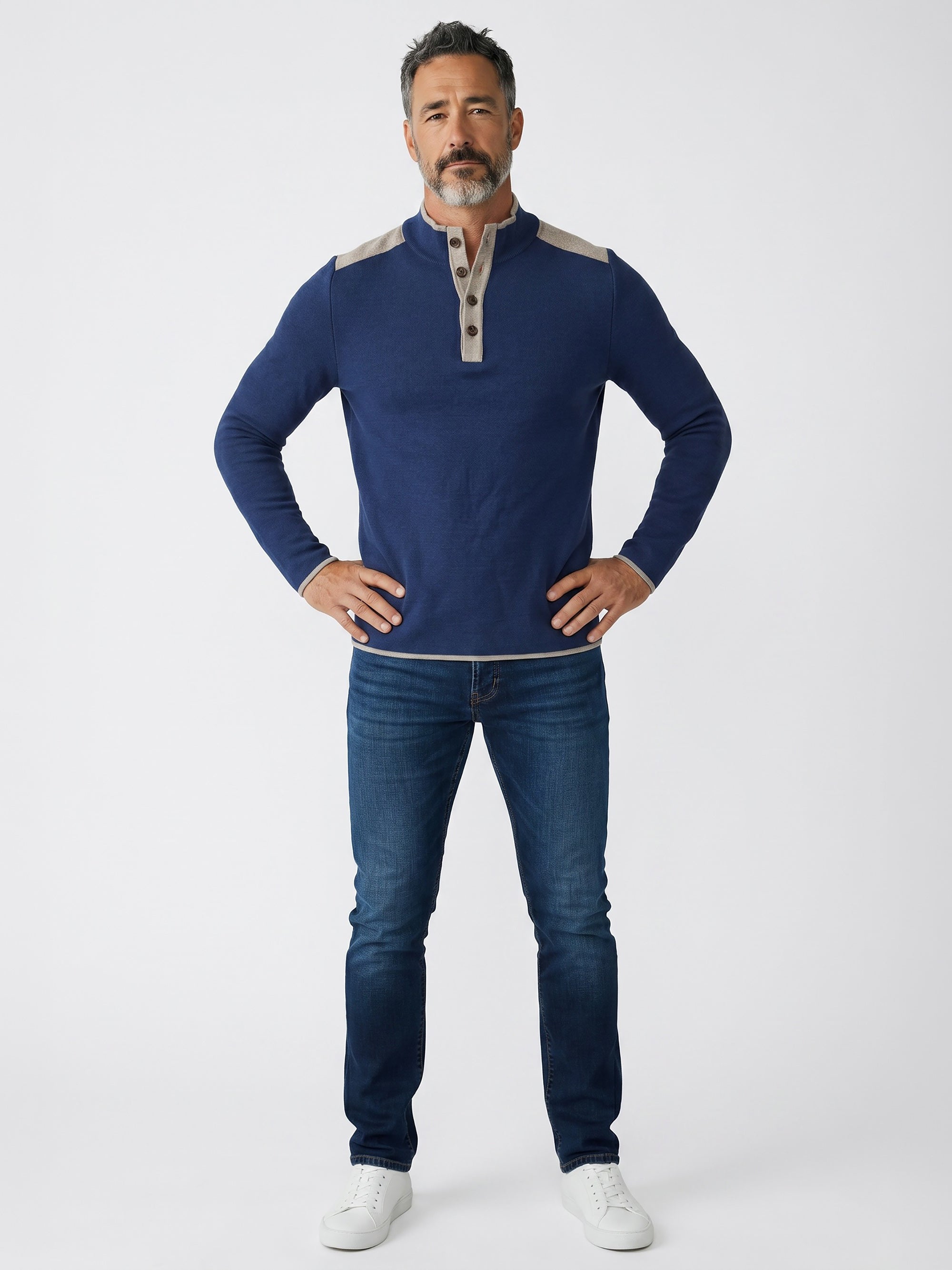 litzlfelder-herren-pullover-nepal-marine-saphirblau-merino image 3