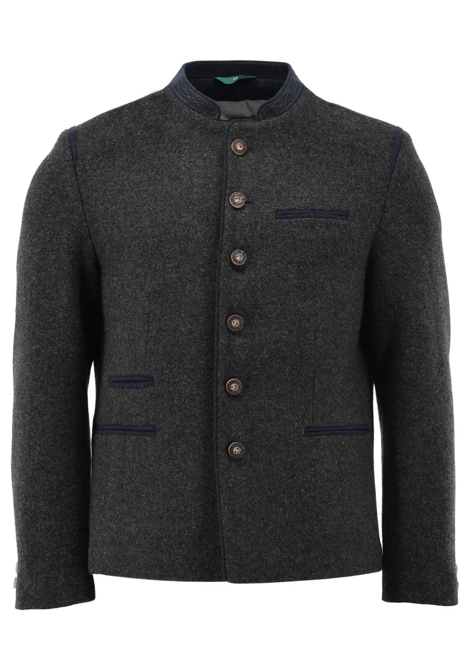 os-trachten-huzam-trachtenjanker-herren-50-anthrazit-slim-fit image 1