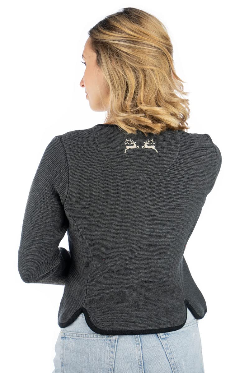 os-trachten-enkeyo-damen-strickjacke-anthrazit-gr-34 image 4
