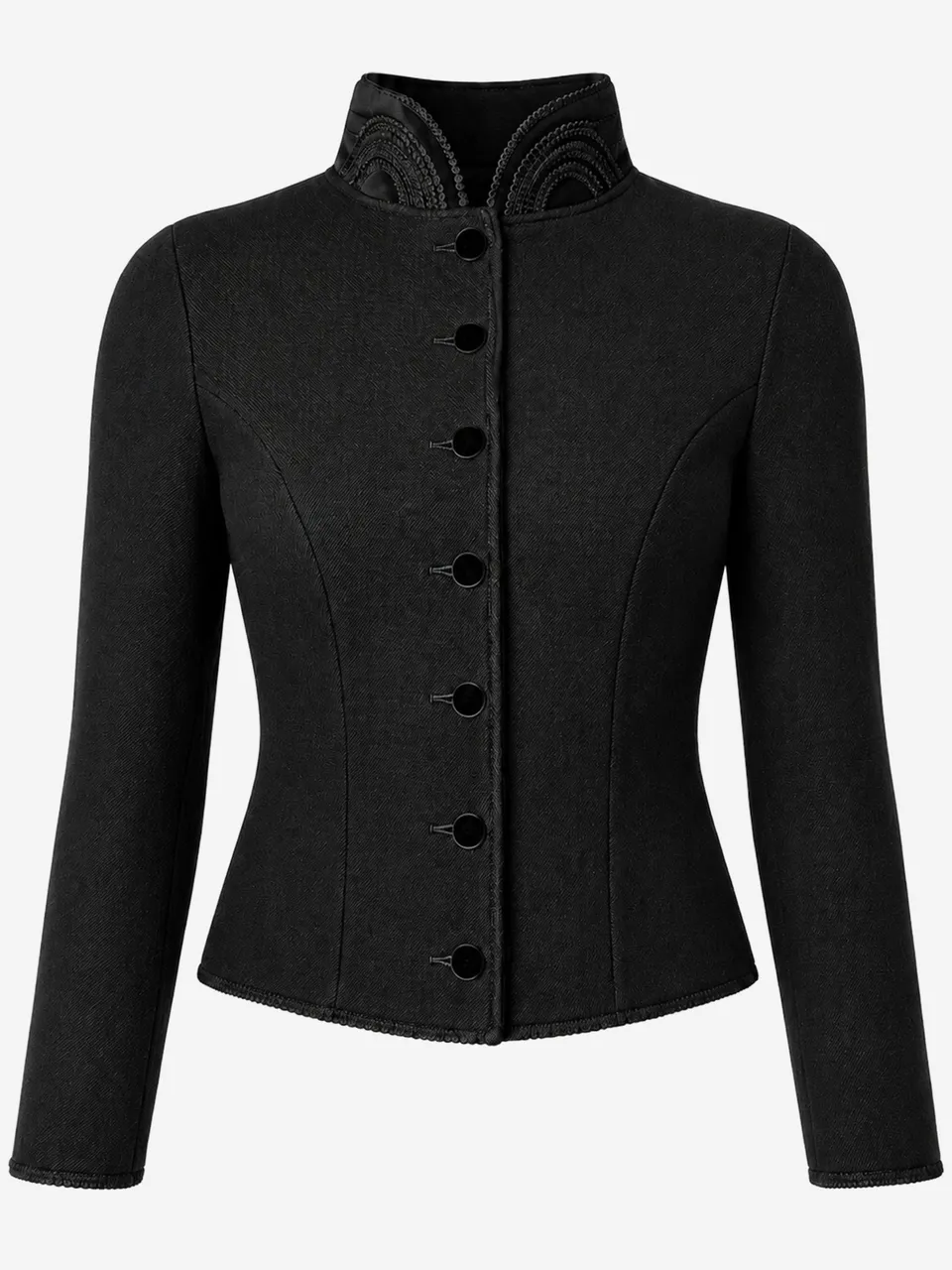 litzlfelder-amara-trachtenjacke-damen-schwarz-merinowolle image 1