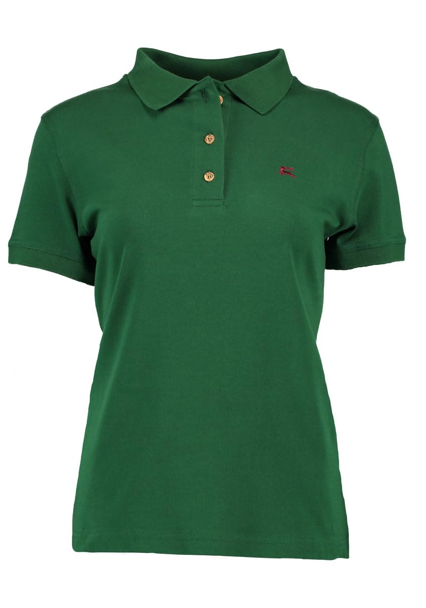 os-trachten-laukas-poloshirt-damen-kurzarm-hirsch-stick image 3