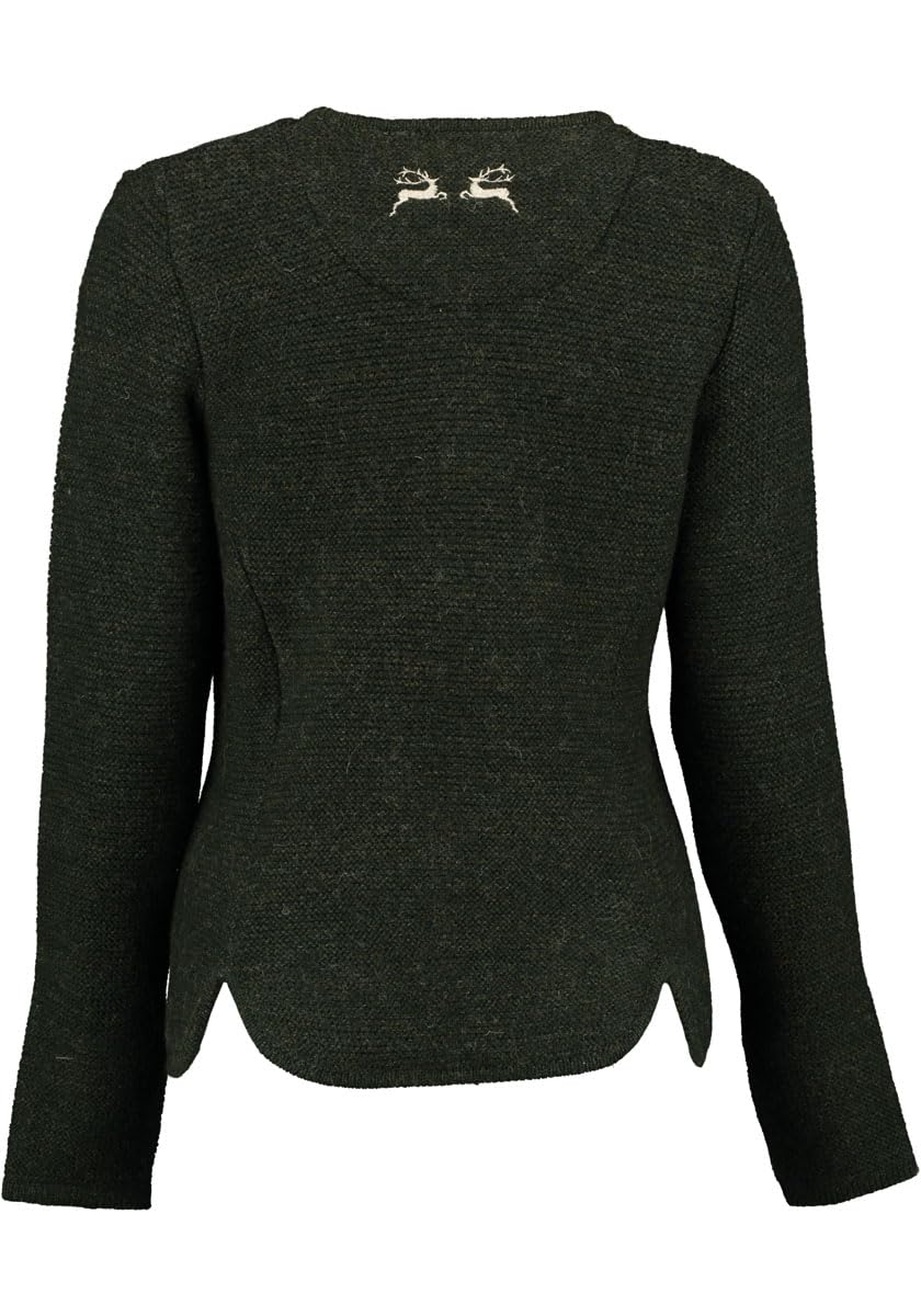 os-trachten-leunar-strickjacke-schurwolle-rundhals image 2