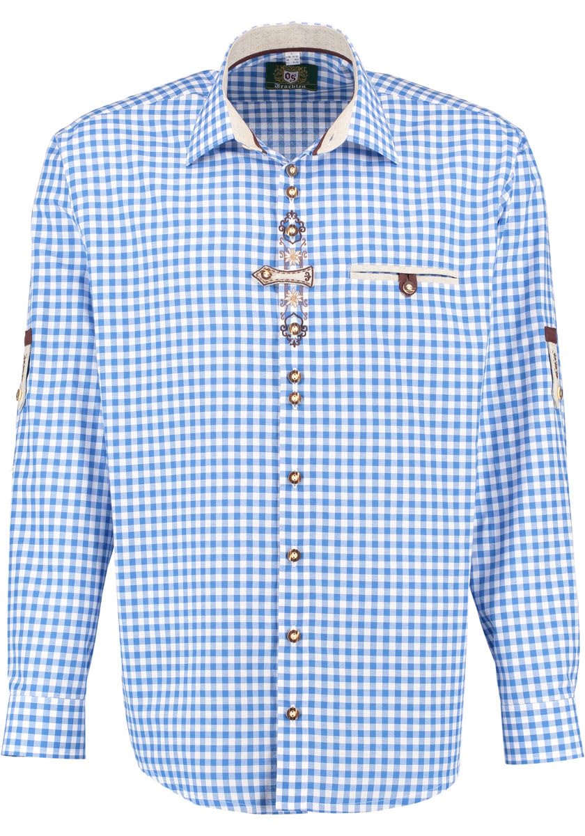 os-trachten-trufu-trachtenhemd-herren-karo-regular-fit image 6