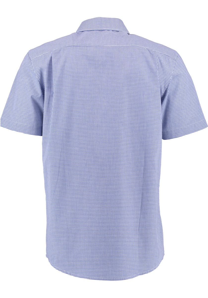os-trachten-weonys-herren-trachtenhemd-kurzarm-blau-kleinkaro image 3