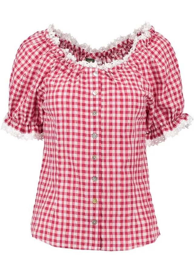 os-trachten-esupio-trachtenbluse-kurzarm-carmenbluse-b-gelfrei image 1