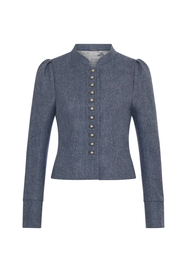 m-nchner-manufaktur-daisy-dirndljacke-fischgr-t-wolle-jacke image 1