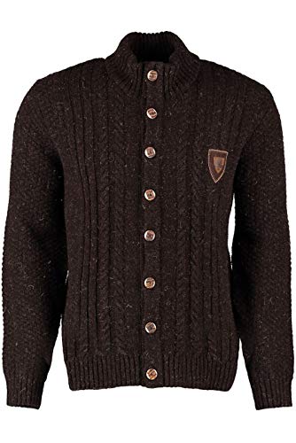 os-trachten-strickjacke-schurwolle-trachtenpullover-dunkelbraun image 5
