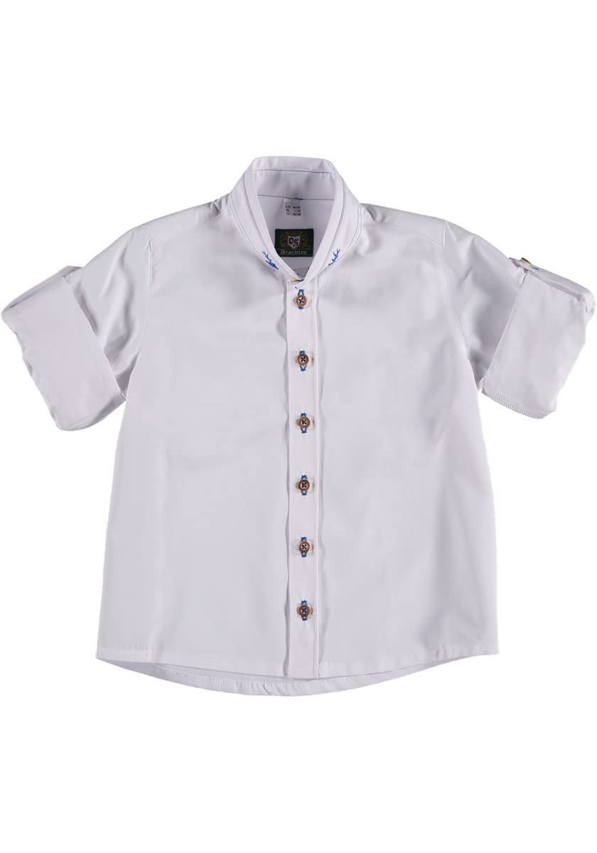 os-trachten-ojune-kinder-trachtenhemd-jungen-stehkragen-wei image 1