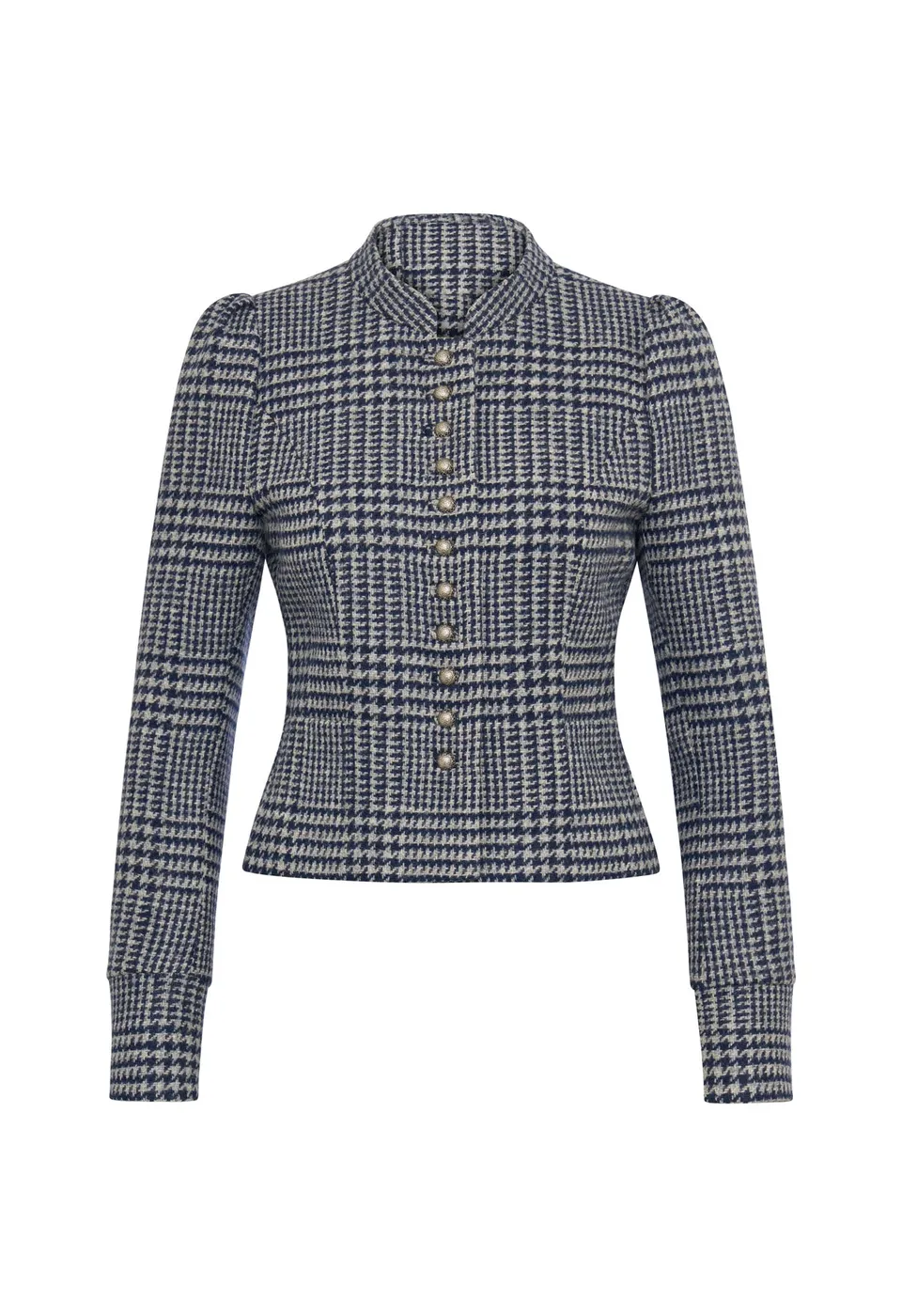 m-nchner-manufaktur-daisy-dirndljacke-hahnentritt-wolle image 1