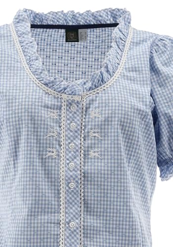 os-trachten-plare-trachtenbluse-damen-karo-puff-rmel image 8