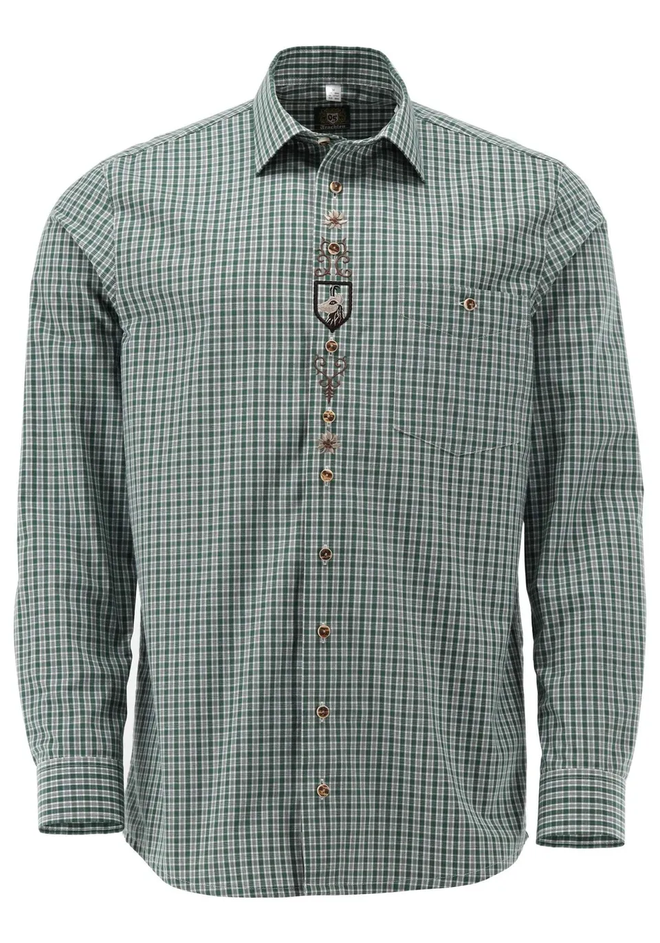 os-trachten-amboio-jagdhemd-herren-slim-fit-43-44-karo image 1