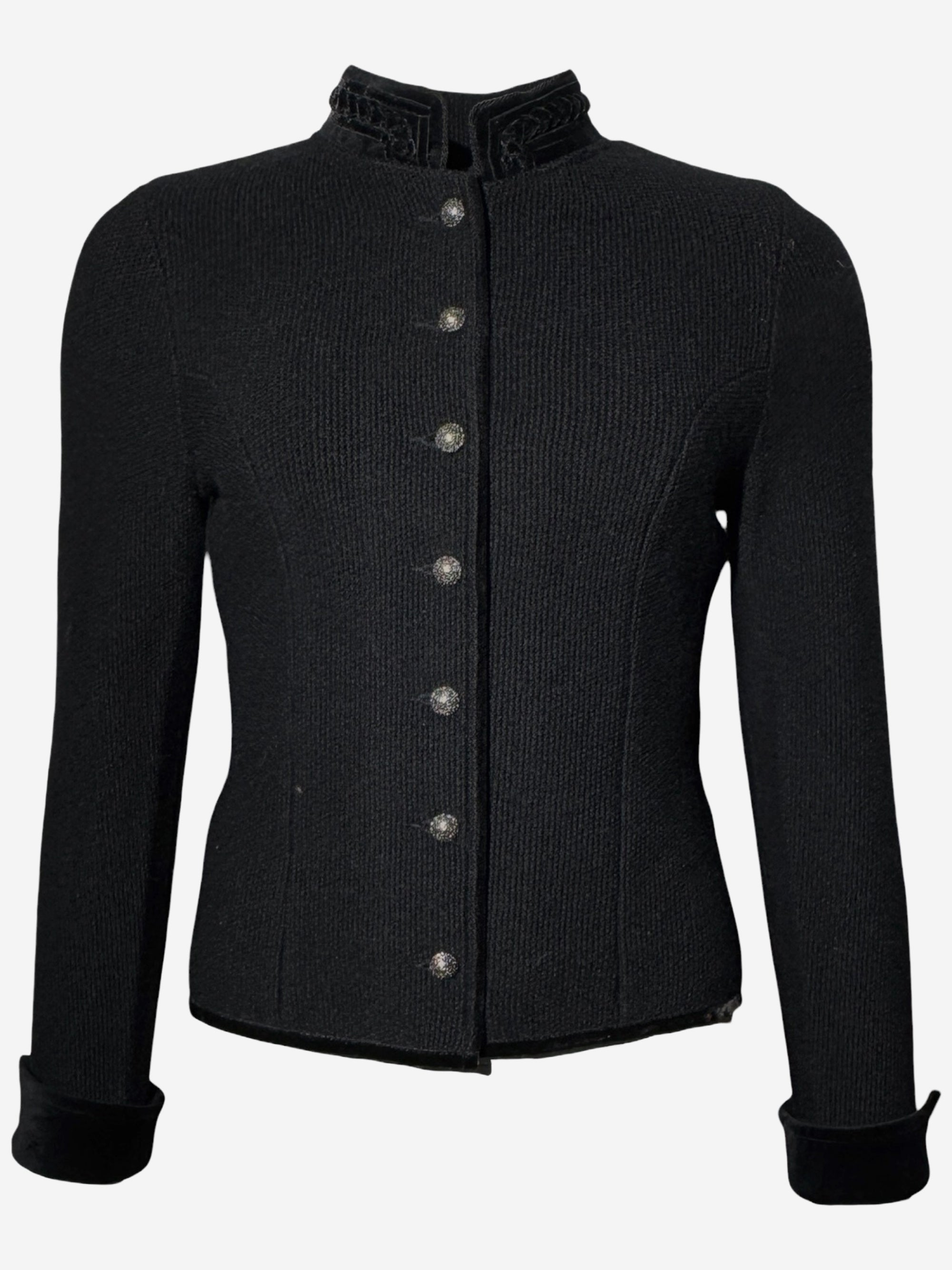 litzlfelder-damen-anja-trachtenjacke-schwarz-schurwolle image 1