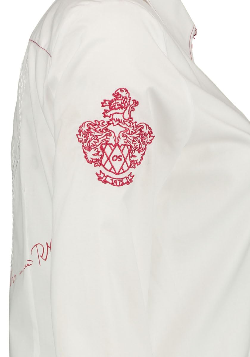 os-trachten-hubuna-damen-trachtenbluse-langarm-wei-rot image 2