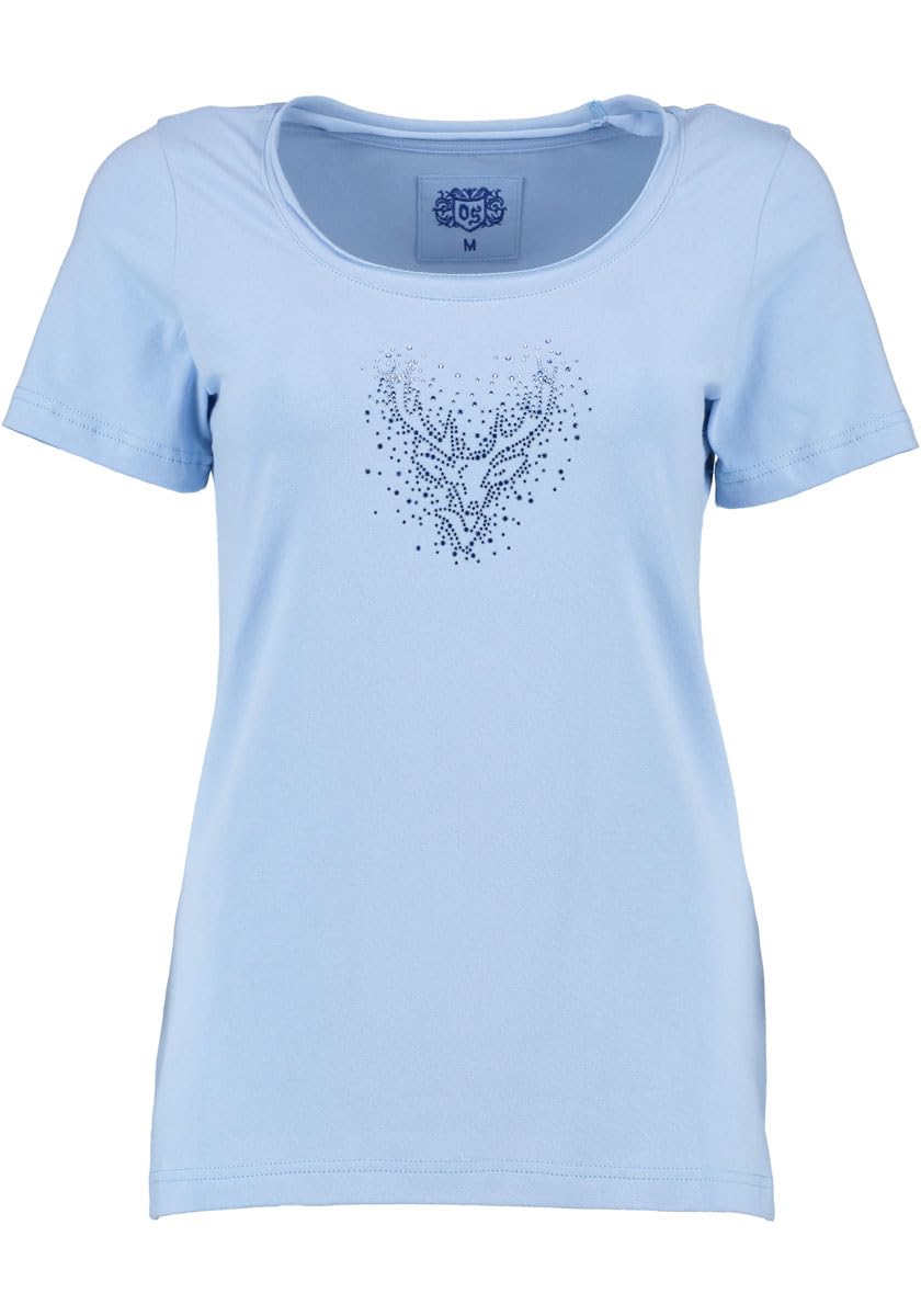 os-trachten-wimporo-t-shirt-damen-kurzarm-pailletten-hirsch image 1