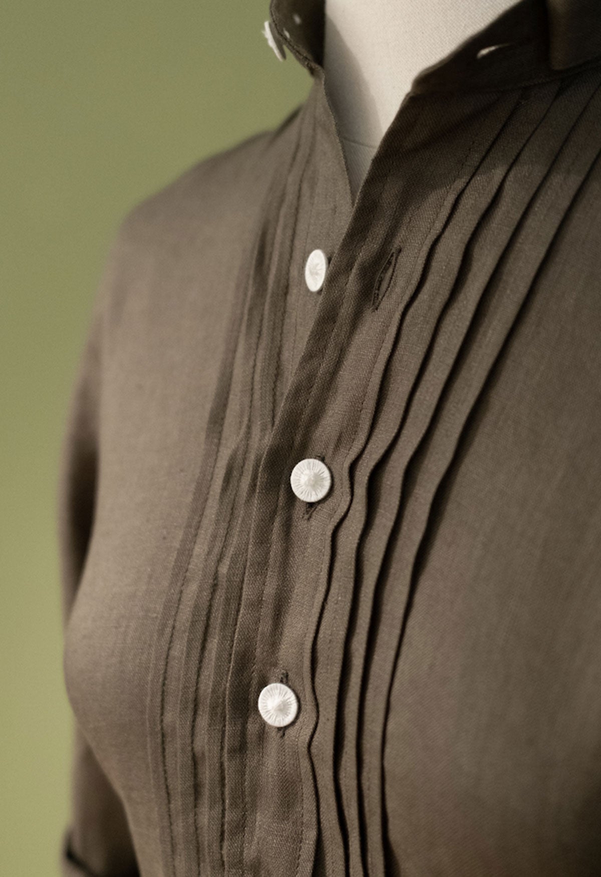 m-nchner-manufaktur-blusenkleid-leinen-hemdblusenkleid-stehkragen image 3
