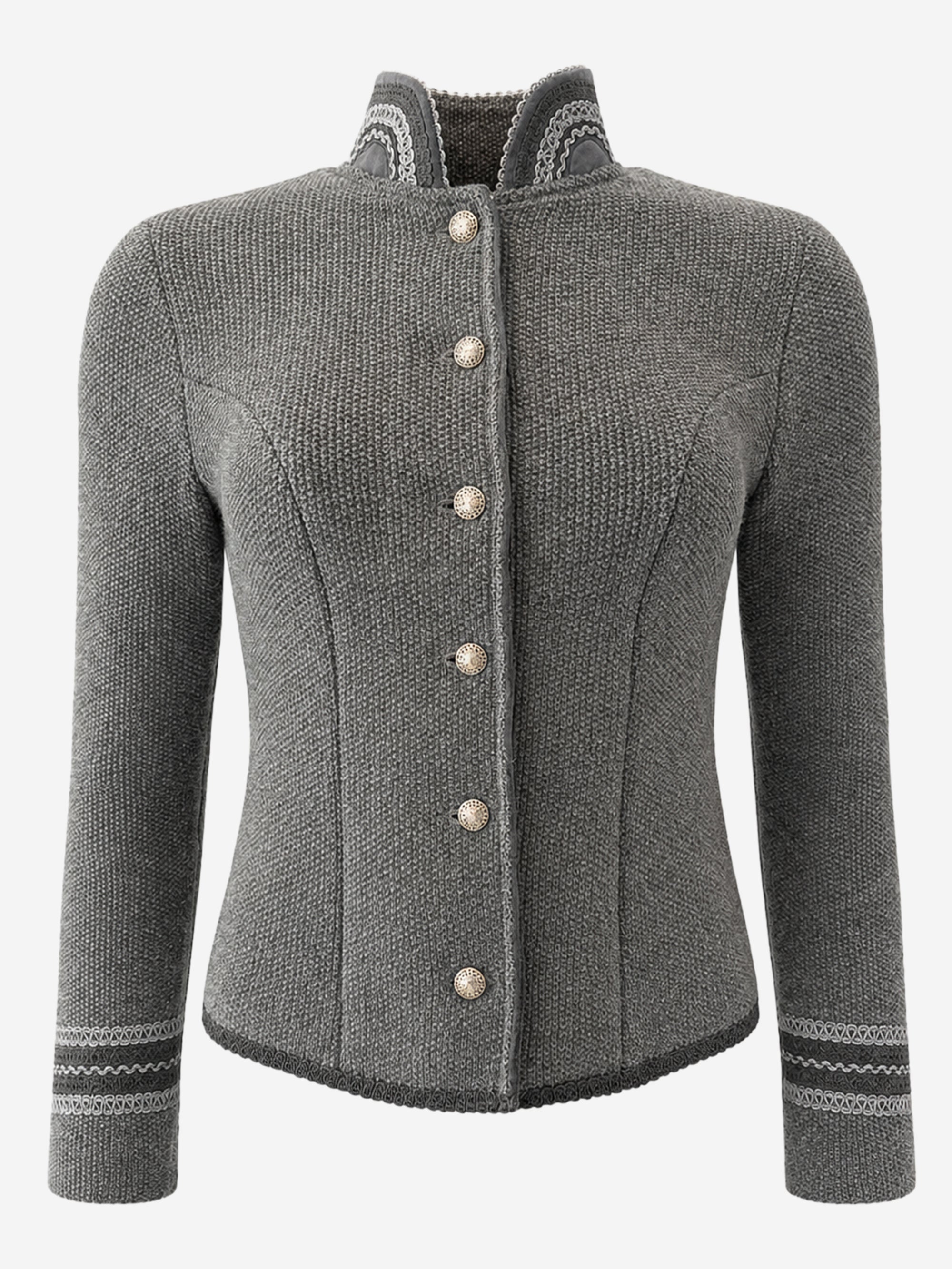 litzlfelder-alicia-strickblazer-damen-mittelgrau-schurwolle image 1