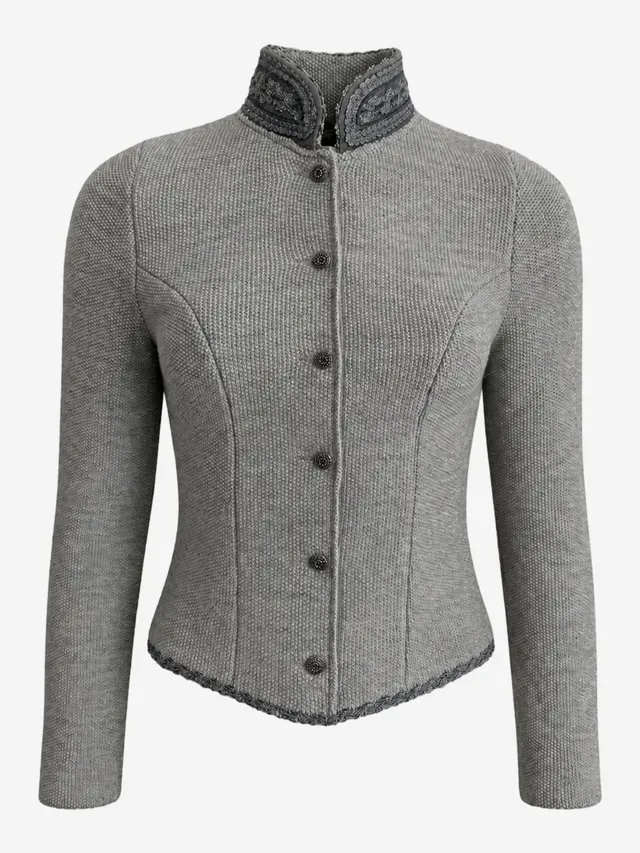 litzlfelder-damen-trachtenjacke-caro-silbergrau-schurwolle image 1