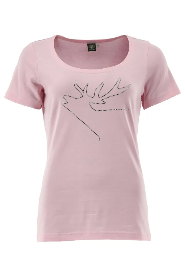 os-trachten-zorino-t-shirt-hirsch-strass-koralle image 1