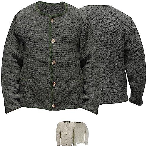 os-trachten-wolljanker-herren-strickjacke-anthrazit-54-xl-wolle image 4