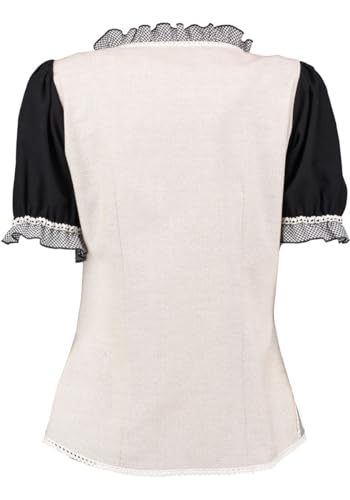 os-trachten-shine-trachtenbluse-kurzarm-damen-rundhals image 4