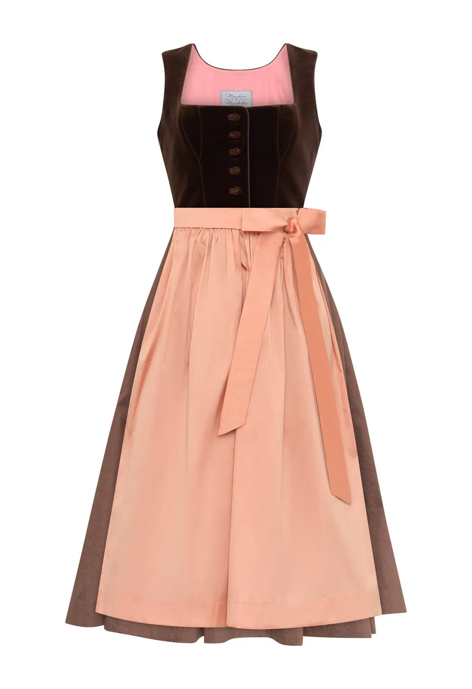 m-nchner-manufaktur-dirndl-fanny-dunkelbraun-samtdirndl-70-cm image 1
