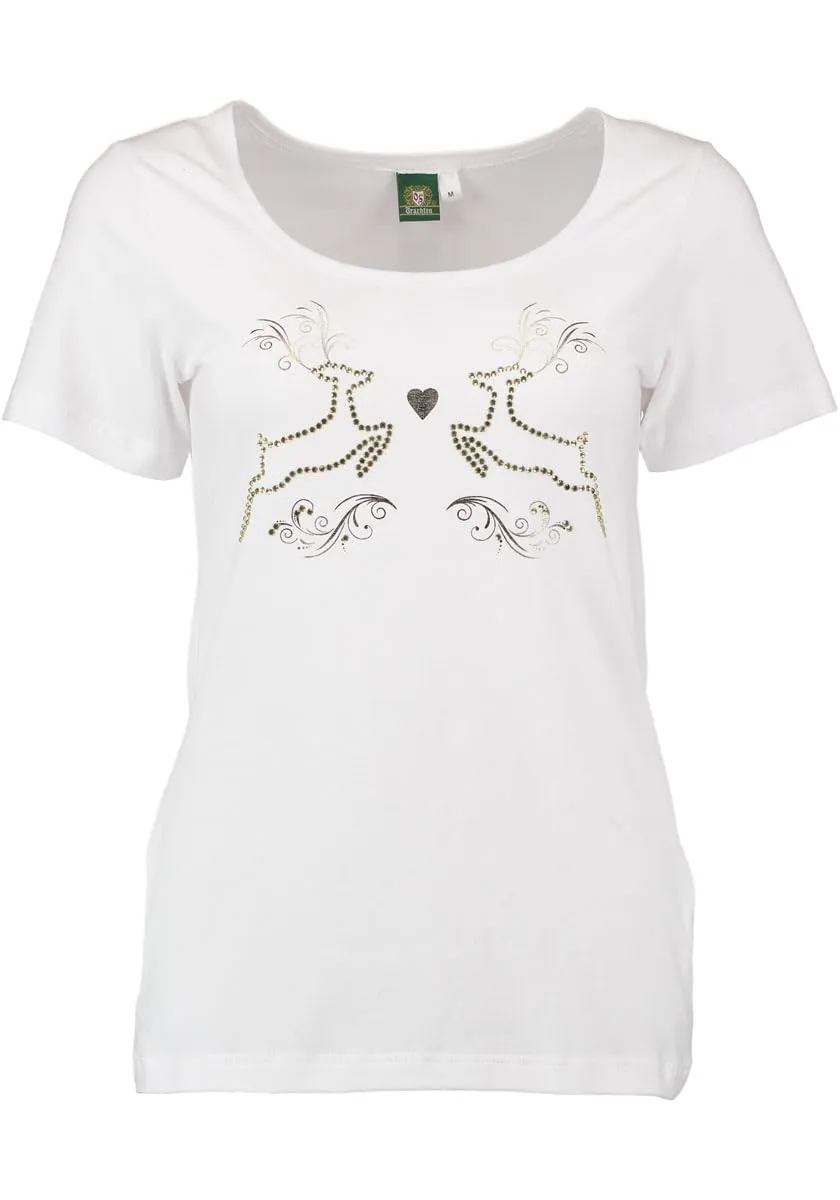 os-trachten-awewa-damen-trachtenshirt-kurzarm-hirsch-druck image 1