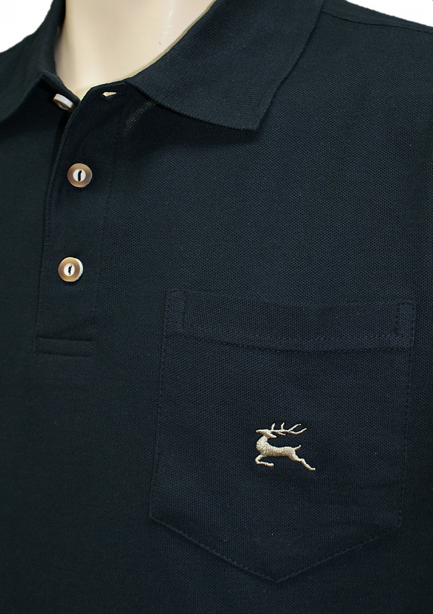 os-trachten-trachten-polo-herren-schwarz-xl-hirsch-stickerei image 3