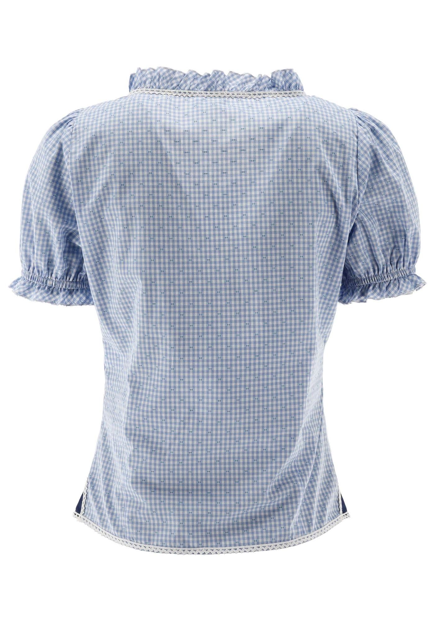 os-trachten-plare-trachtenbluse-damen-karo-puff-rmel image 2