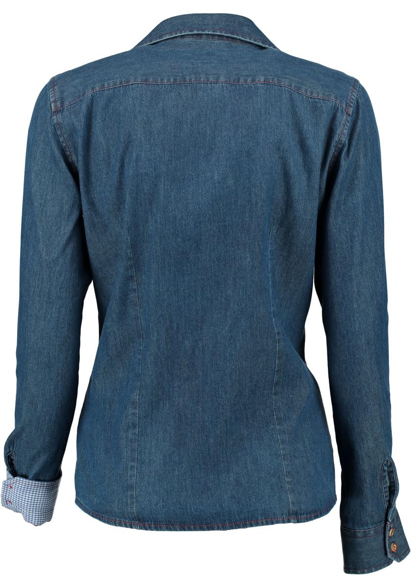 os-trachten-prisi-jeansbluse-denim-used-optik-langarm image 2