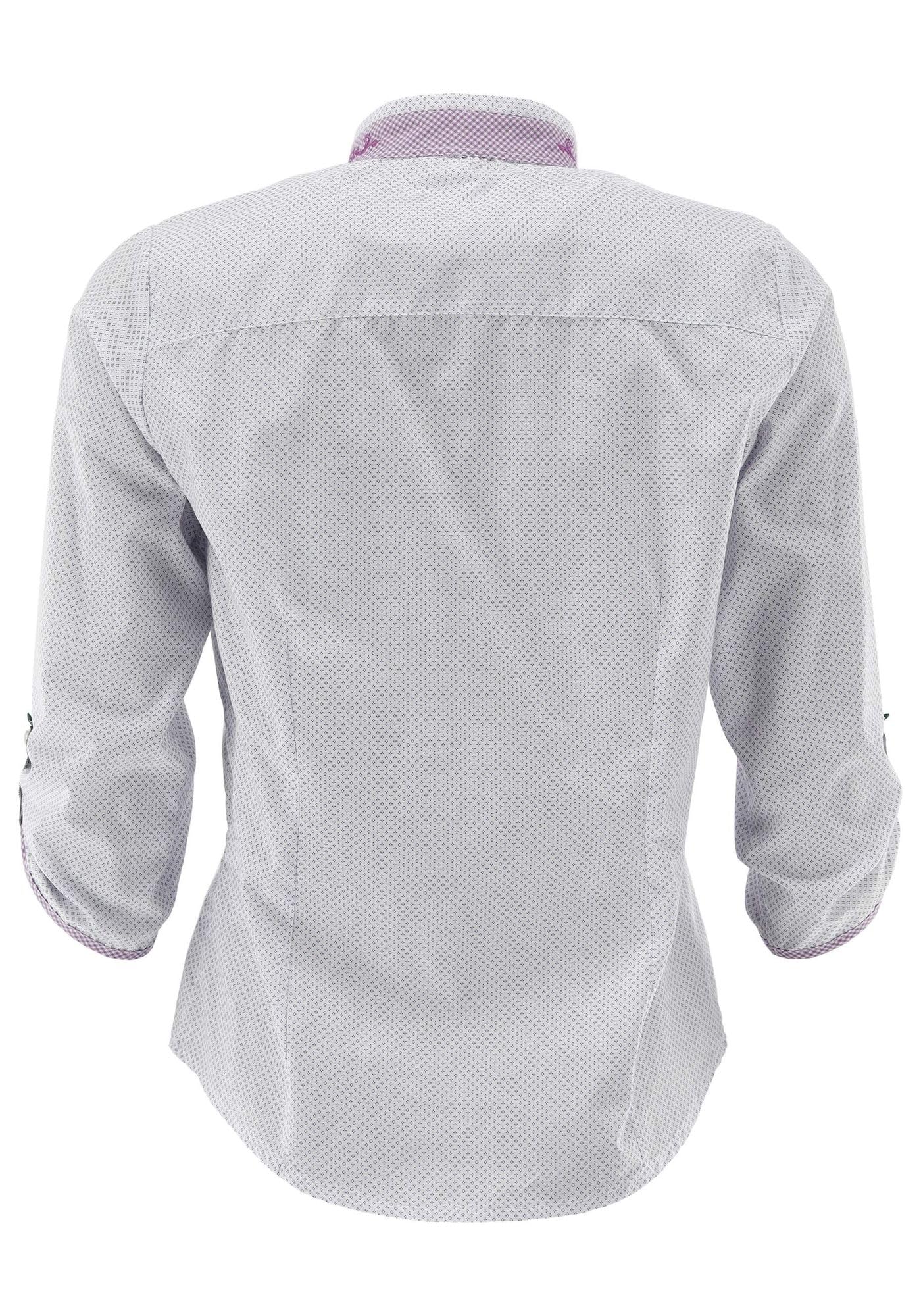 os-trachten-brocu-trachtenbluse-lila-gr-46-tailliert image 2