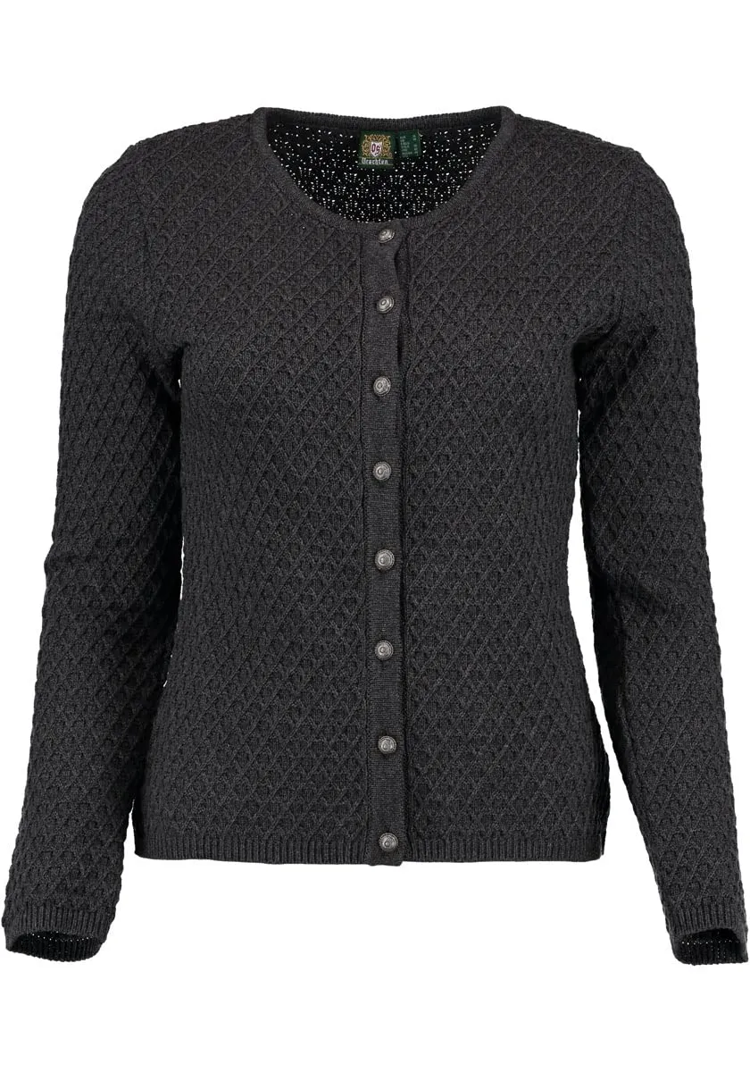 os-trachten-hadeko-strickjacke-damen-cardigan-rundhals image 1