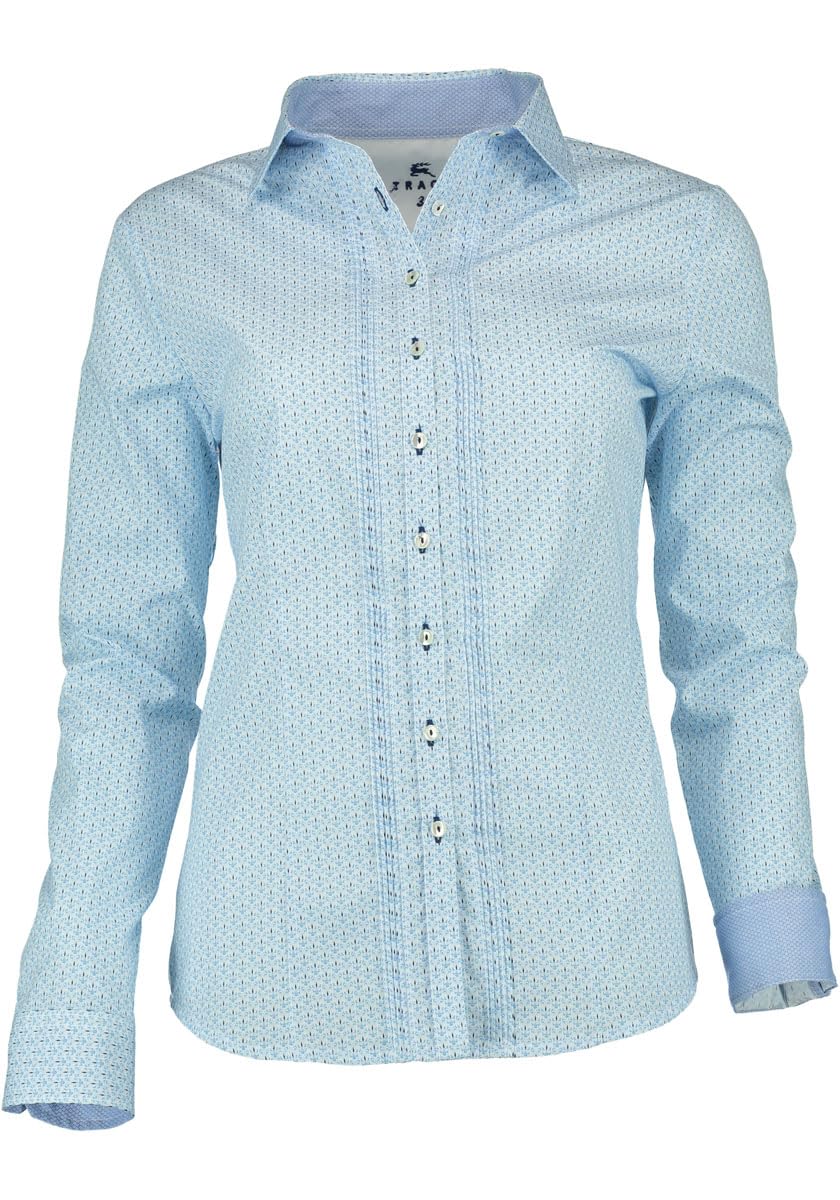 os-trachten-prucra-trachtenbluse-damen-langarm-blau image 1