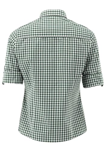 os-trachten-flosa-trachtenbluse-mittelblau-kariert image 8