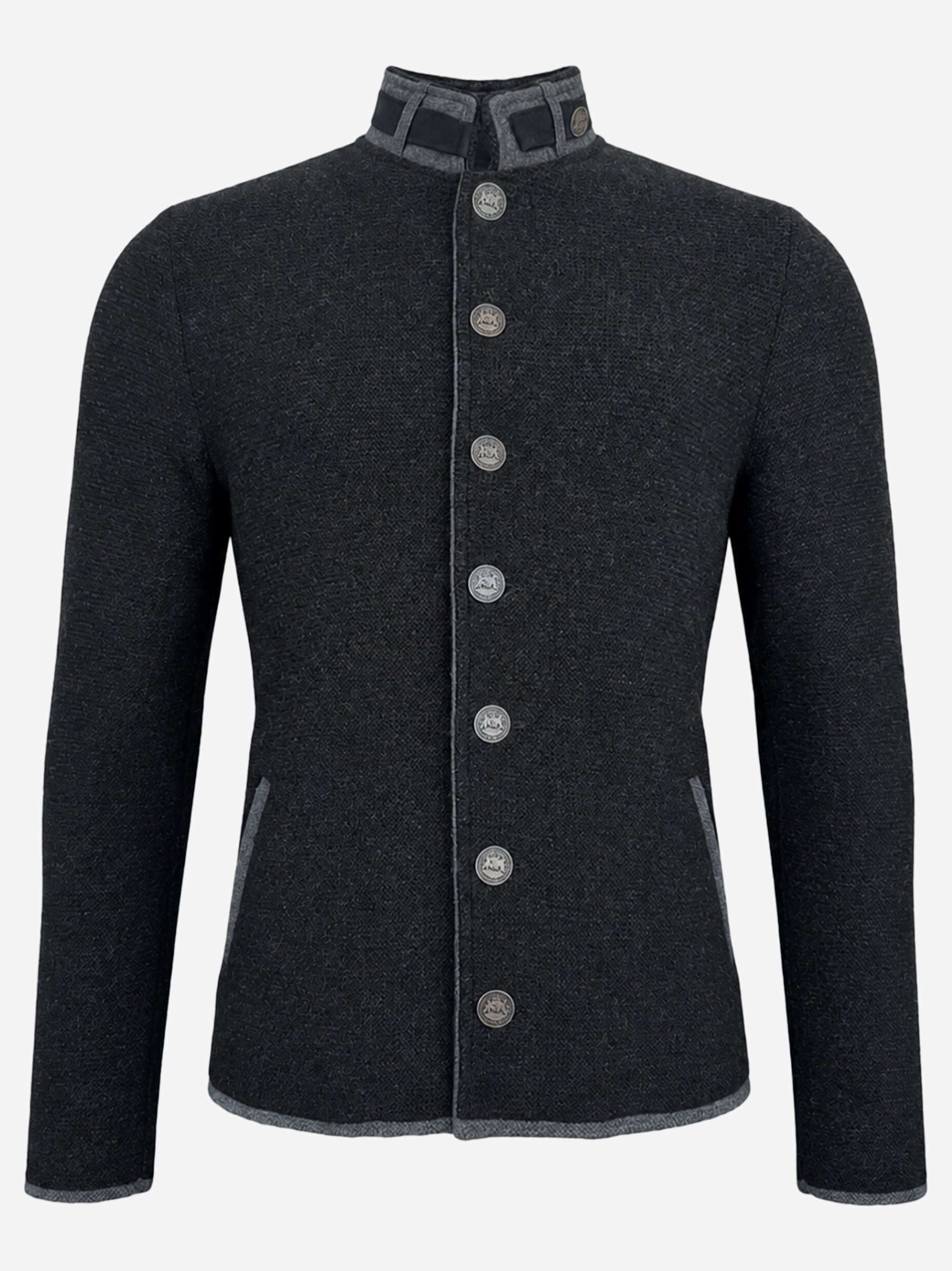 litzlfelder-jonas-strickjacke-herren-anthrazit-merinowolle image 1